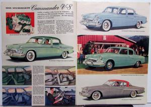 1955 Studebaker Champion Commander President New Models Large Brochure Orig