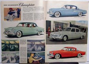 1955 Studebaker Champion Commander President New Models Large Brochure Orig