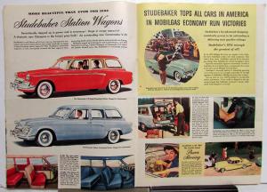 1955 Studebaker Champion Commander President New Models Large Brochure Orig