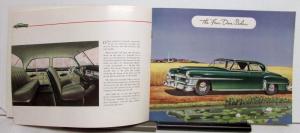 1952 Chrysler New Yorker Specifications Features Sales Brochure