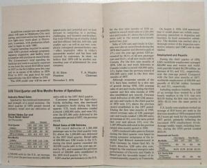 1978 General Motors GM Third Quarter Report for Stockholders