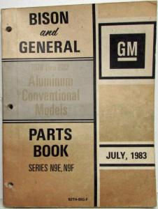 1979-1982 GMC General Chevy Bison Heavy Duty Trucks Parts Book Alum Conventional