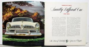 1955 Chrysler Windsor Deluxe Prestige Sales Brochure Newport Town & Country