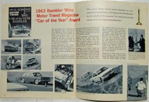 1963 AMC X-Ray Rambler Models Vs Popular Cars Sales Brochure - Printed in Canada