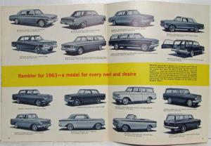 1963 AMC X-Ray Rambler Models Vs Popular Cars Sales Brochure - Printed in Canada