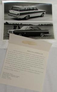 1965 Ford Falcon Press Kit in Folder