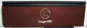 1980 Mercury Cougar XR-7 Dealer Album Insert Exterior Paint Color Samples Orig