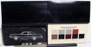 1980 Mercury Cougar XR-7 Dealer Album Insert Exterior Paint Color Samples Orig