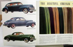 1941 Chrysler Sales Brochure Folder Interior Highlights & Vacamatic Transmission