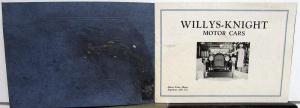 1921 Willys Knight Motor Cars Dealer Sales Brochure Touring Sedan Roadster Coupe