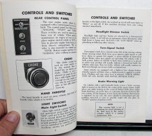 1971 GMC School Bus Owners Manual Care & Op Instructions Gas & Diesel Models