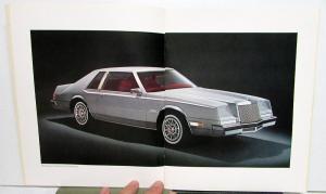 1981 Chrysler Imperial Dealer Sales Brochure W/Cardboard Sleeve Original