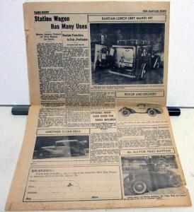 1938 The Bantam News Dealer News Information Corporate Paper July Vol 1 No 1