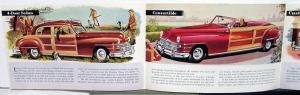 1946 Chrysler Sales Brochure Features Town and Country Woody Windsor New Yorker