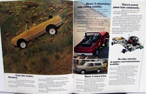 1972 Chevrolet Blazer Dealer Sales Brochure Original