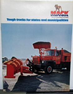 1976 Mack Tough Trucks Brochure For States & Municipalities Construction Refuse