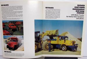 1976 Mack Tough Trucks Brochure For States & Municipalities Construction Refuse