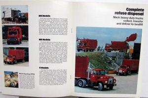 1976 Mack Tough Trucks Brochure For States & Municipalities Construction Refuse