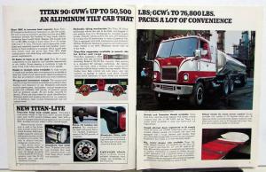 1974 Chevrolet Titan 90 Big Truck Tilt Cab Dealer Sales Brochure