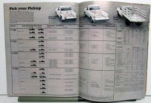 1977 Ford Pickups Dealer Sales Brochure F 100 250 350 Truck Models Original