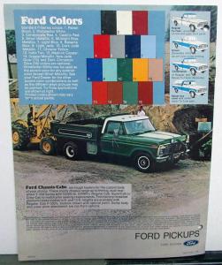 1977 Ford Pickups Dealer Sales Brochure F 100 250 350 Truck Models Original