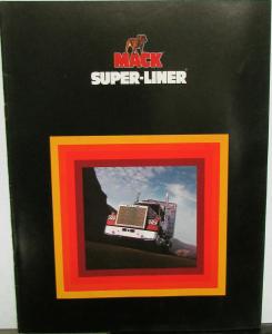 1981 Mack Truck Super-Liner Sales Brochure