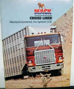 1976 Mack Truck Cruise-Liner Maxidyne-Powered COE Sales Brochure