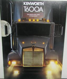 1985 Kenworth T600A Truck Sales Brochure