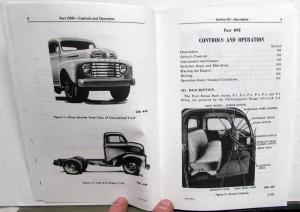 1949 Ford Truck Owners Operators Manual Pickup F Series Full Line Reproduction