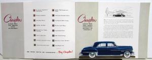 1950 Chrysler Original Color Sales Brochure for Royal and Windsor Models