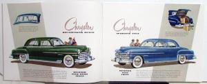 1950 Chrysler Original Color Sales Brochure for Royal and Windsor Models