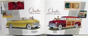 1950 Chrysler Original Color Sales Brochure for Royal and Windsor Models