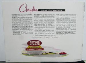 1950 Chrysler Original Color Sales Brochure for Royal and Windsor Models