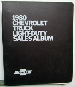 1980 Chevrolet Truck Dealer Sales Album Light Duty Pickup El Camino Van Blazer