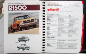 1987 GMC Truck Dealer Light Duty Comparison Digest S15 RV Series Van Safari