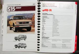 1987 GMC Truck Dealer Light Duty Comparison Digest S15 RV Series Van Safari