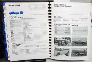 1987 GMC Truck Dealer Light Duty Comparison Digest S15 RV Series Van Safari