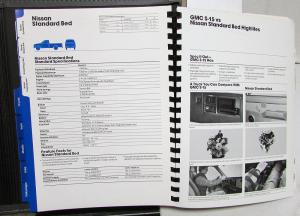 1987 GMC Truck Dealer Light Duty Comparison Digest S15 RV Series Van Safari