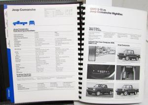 1987 GMC Truck Dealer Light Duty Comparison Digest S15 RV Series Van Safari