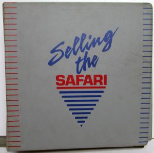 1988 GMC Safari Van Dealer Salesmens Reference Guide Kit Binder