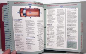 1988 GMC Safari Van Dealer Salesmens Reference Guide Kit Binder