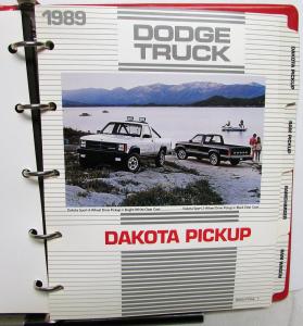 1989 Dodge Truck Color & Trim Dakota Ram Pickup 50 Ramcharger Van Raider