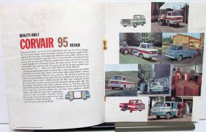 1962 Chevy Truck Corvair 95 Corvan Rampside Loadside Pickup Van Sales Brochure