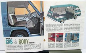 1962 Chevy Truck Corvair 95 Corvan Rampside Loadside Pickup Van Sales Brochure