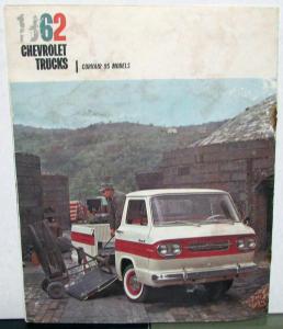 1962 Chevy Truck Corvair 95 Corvan Rampside Loadside Pickup Van Sales Brochure