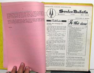 1961 Studebaker Dealer Service Bulletins & Letters Set Car Truck Repair Updates