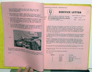 1961 Studebaker Dealer Service Bulletins & Letters Set Car Truck Repair Updates