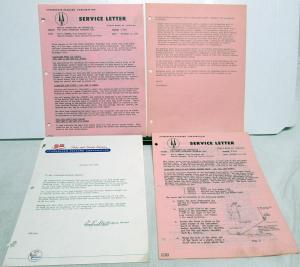 1960 Studebaker Dealer Service Bulletins & Letters Set Car Truck Repair Updates