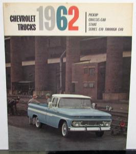 1962 Chevrolet Truck Pickup Cassis Cab Stake C10 Thru C40 Sales Brochure