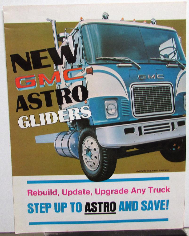 1975 GMC Trucks Dealer Astro Glider Sales Brochure COE Truck Rebuild Kit